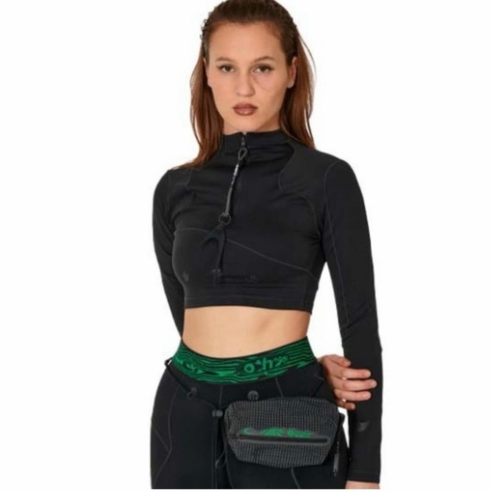 Nike x Off White Cropped Long Sleeve Quarter Zip